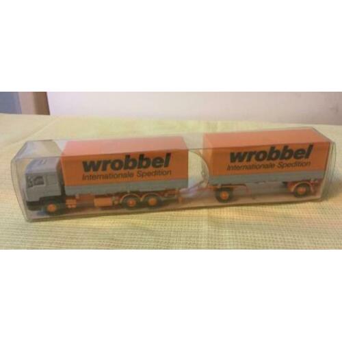 Wiking 1:87 MAN F90 truck Wrobbel Internationale spedition