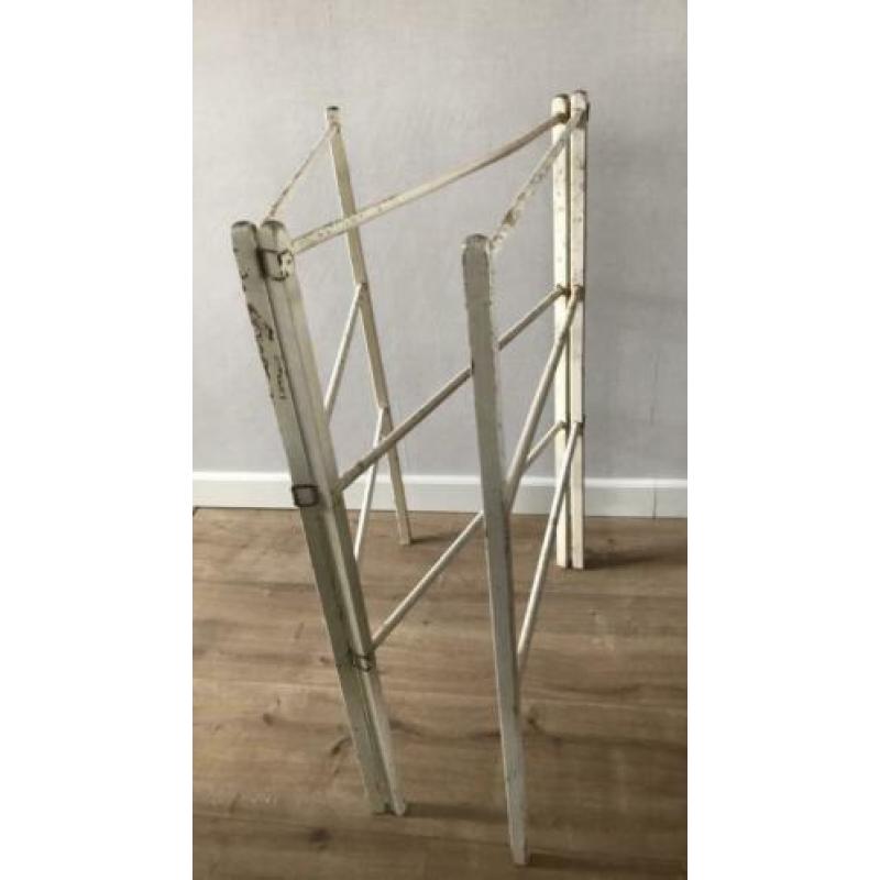 Brocante wasrek/ handdoekrek / keuken