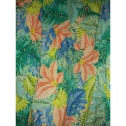 Fleurige viscose korte broek / bermuda maat 58 nieuw!
