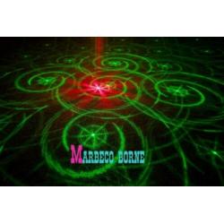 Titania Double Laser, licht effect, 200mW RG Gobo IRC