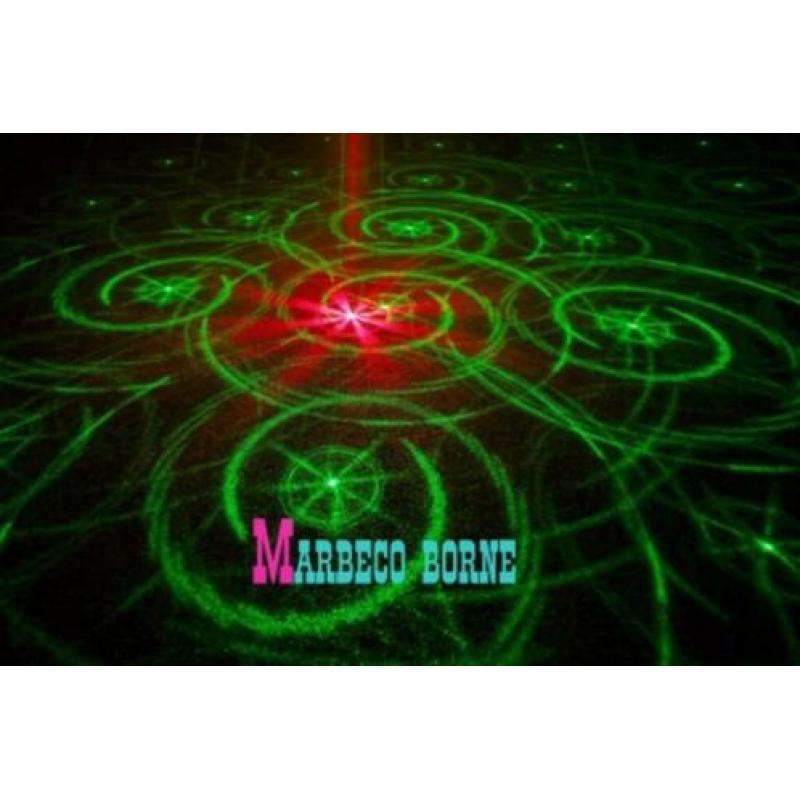 Titania Double Laser, licht effect, 200mW RG Gobo IRC
