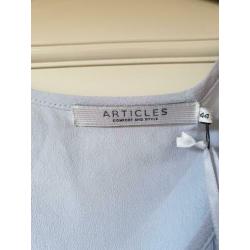 Blouse Lichtgrijs ARTICLES maat 44/46 NIEUW prijskaartje