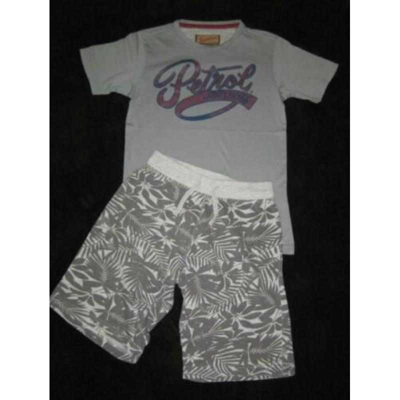Gave grijze sweatshort maat 146/152.