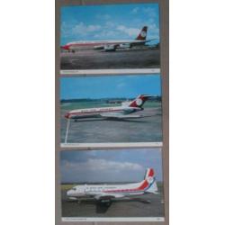 Dan Air London 3 ansichtkaarten.
