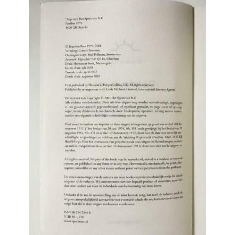 Boek De Helende Reis Brandon Bays Het Spectrum