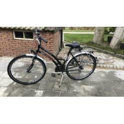 Dames fiets 6 versnellingen zwart citerra