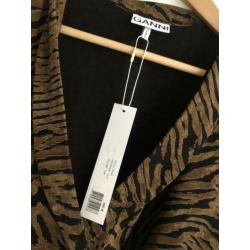 Ganni wrap dress jurk nieuw maat 36