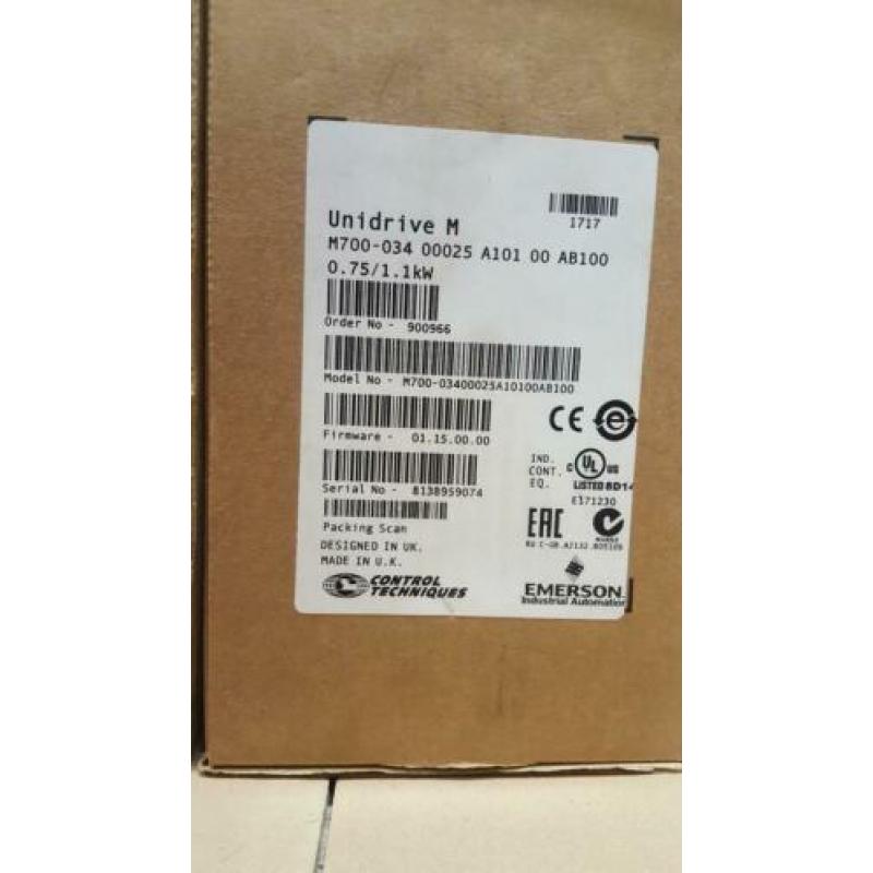 Nieuwe frequentie-/servo-regelaar van 0,75 / 1,1kW @ 400Vac