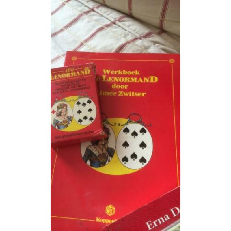 3 x waarzeg kaarten + boeken Lenormand zigeuner bloemen