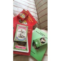 3 x waarzeg kaarten + boeken Lenormand zigeuner bloemen