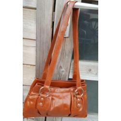 Bruine lakleren tas