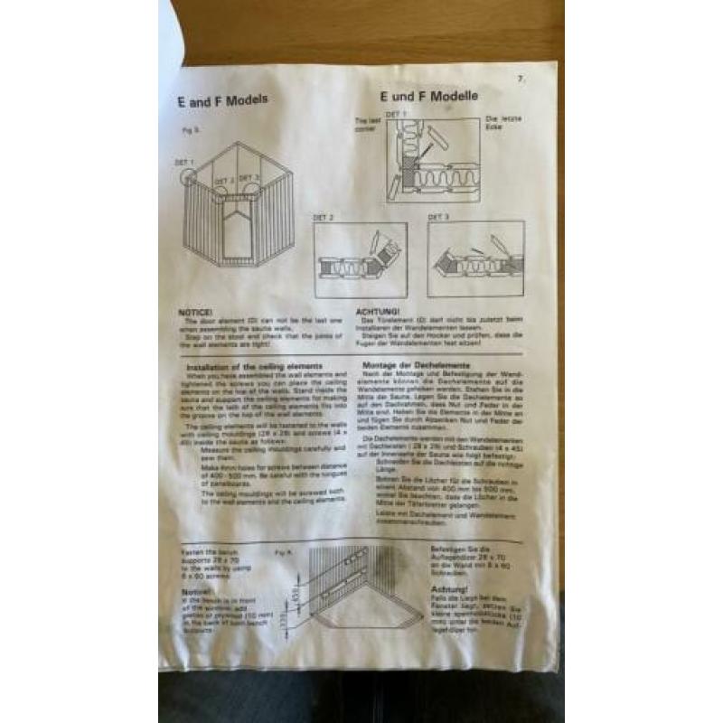 Lege sauna te koop