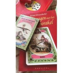 3 x waarzeg kaarten + boeken Lenormand zigeuner bloemen