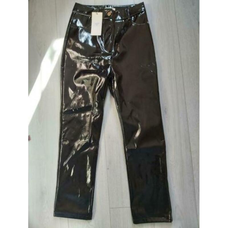 Lakleren broek