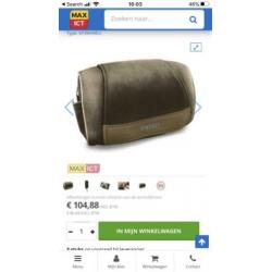 homedics deluxe shiatsu massage pillow sp 39h