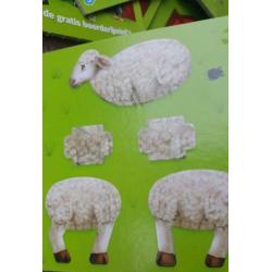 mini's boerderij dieren +speelbord boer’n leven karton nieuw