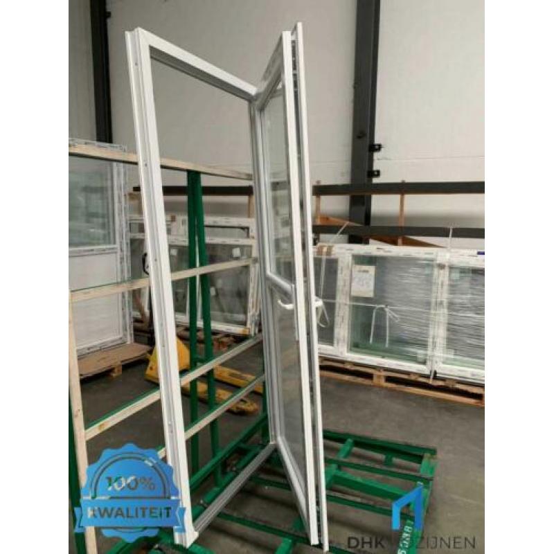 1/2 GLAS COMPLETE KUNSTSTOF DEUR MET KOZIJN 90x204