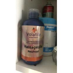 Massage olie verschillende flessen