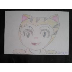 Tekening poes 16