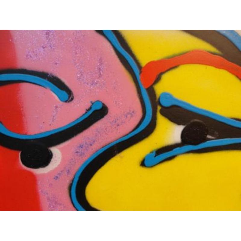 " Kuss " Acrylschilderij van Fabian
