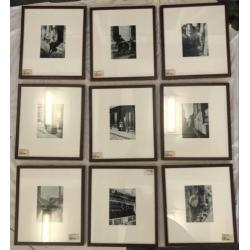9 ingelijste vintage fotos