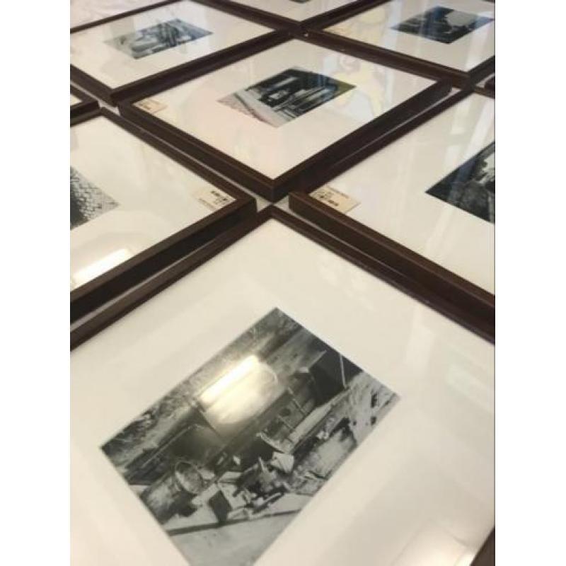 9 ingelijste vintage fotos