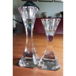 Kristallen kandelaars Villeroi & Boch kristal glas kandelaar