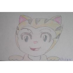 Tekening poes 16