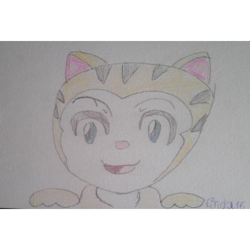 Tekening poes 16