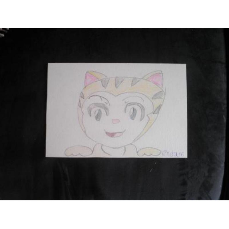Tekening poes 16