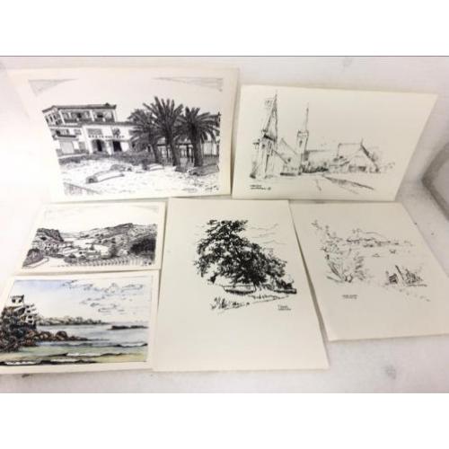 Diverse Landschap tekeningen