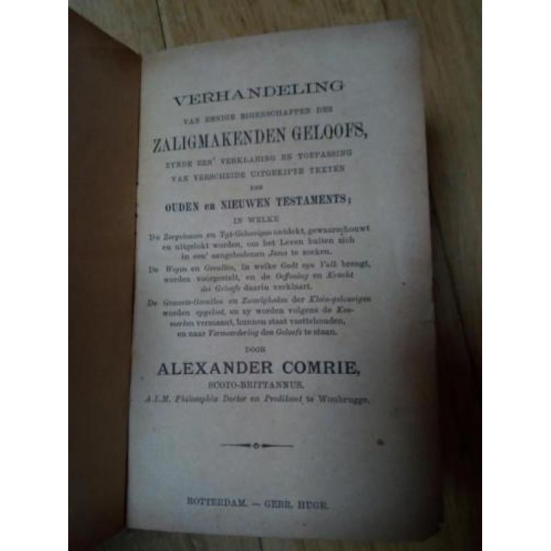 a. comrie eigenschappen van het geloof geb. huge leren rug