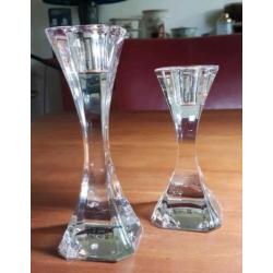 Kristallen kandelaars Villeroi & Boch kristal glas kandelaar