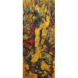 Nikolai Arnaudov, abstracte compositie in geel