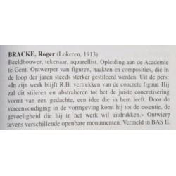oude houtskool tekening oude vrouw gesigneerd. (RB) Bracke,