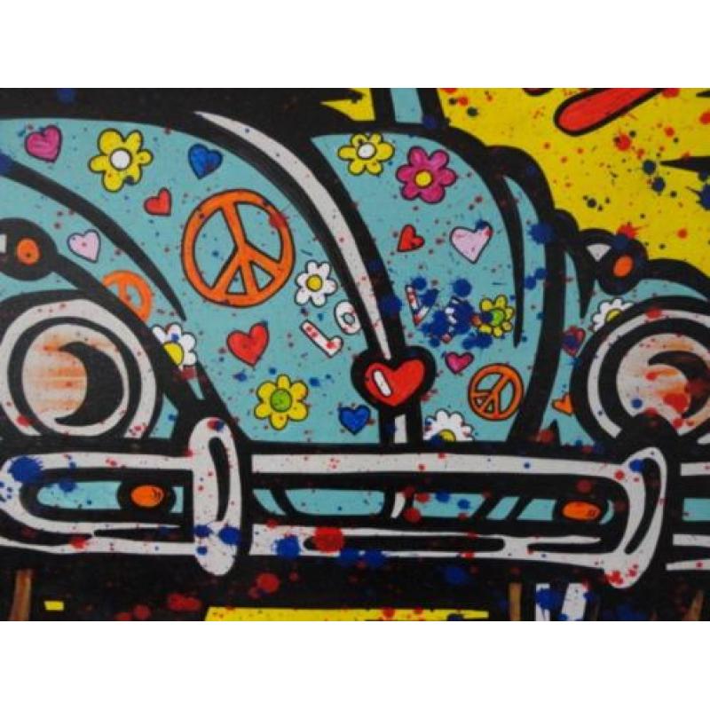 " Hippie Kever " prachtig Acrylschilderij