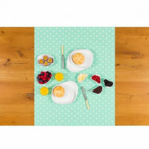 Tafelzeil Tafelloper - Stippen - Rol - 70 x 500 cm -