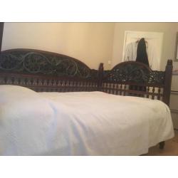 Antiek, orgineel Indonesisch Bruidsbed, lounge bed