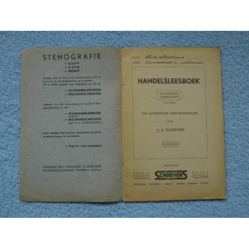 Handelsleesboek in verkorte stenografie, met verkortingenli