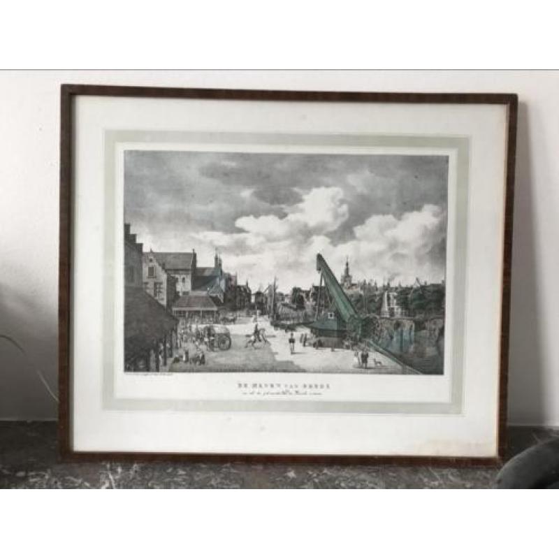 Haven van Breda Tekening Zeefdruk Steuerwald uitg Sterk 1825