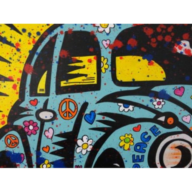 " Hippie Kever " prachtig Acrylschilderij