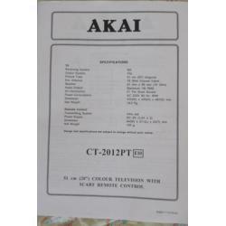 Akai 55cm beeldbuis kleurentelevisie