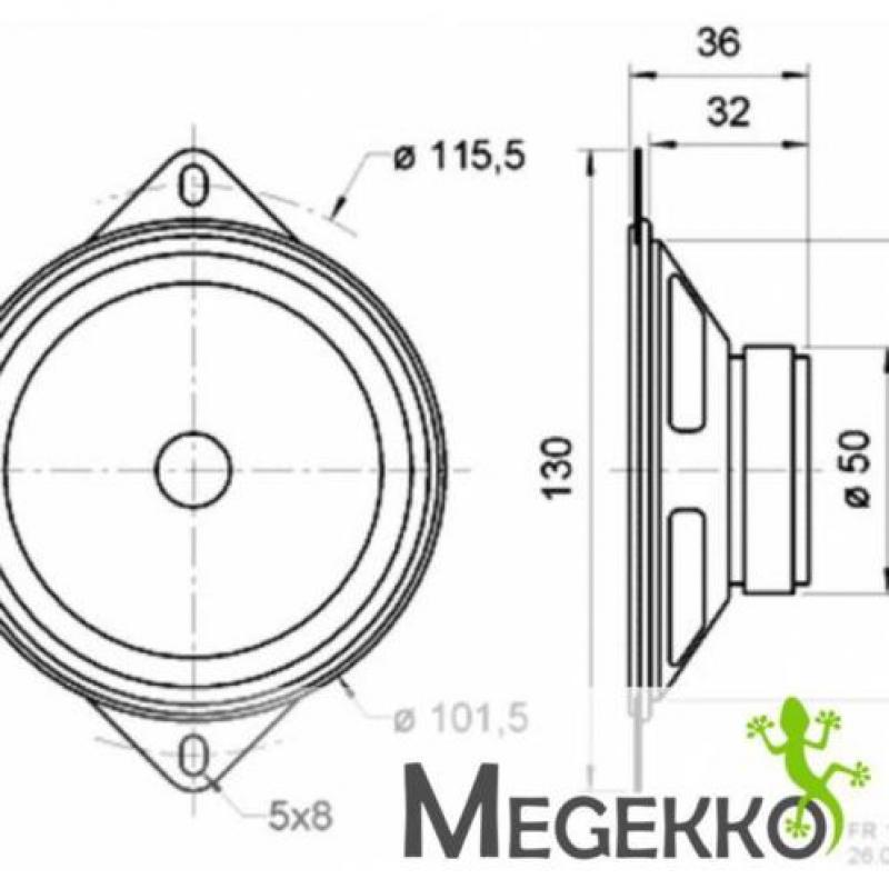 Visaton FR10 F 20W Zwart