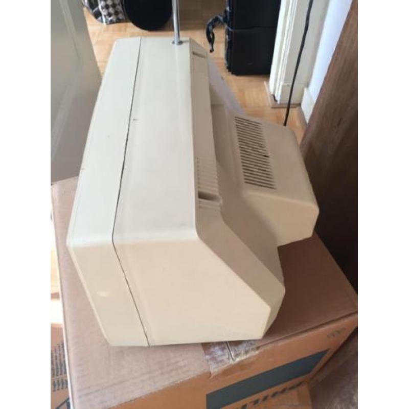 Vintage Philips TX Zwart wit televisie tv draagbaar antenne