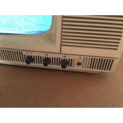 Vintage Philips TX Zwart wit televisie tv draagbaar antenne