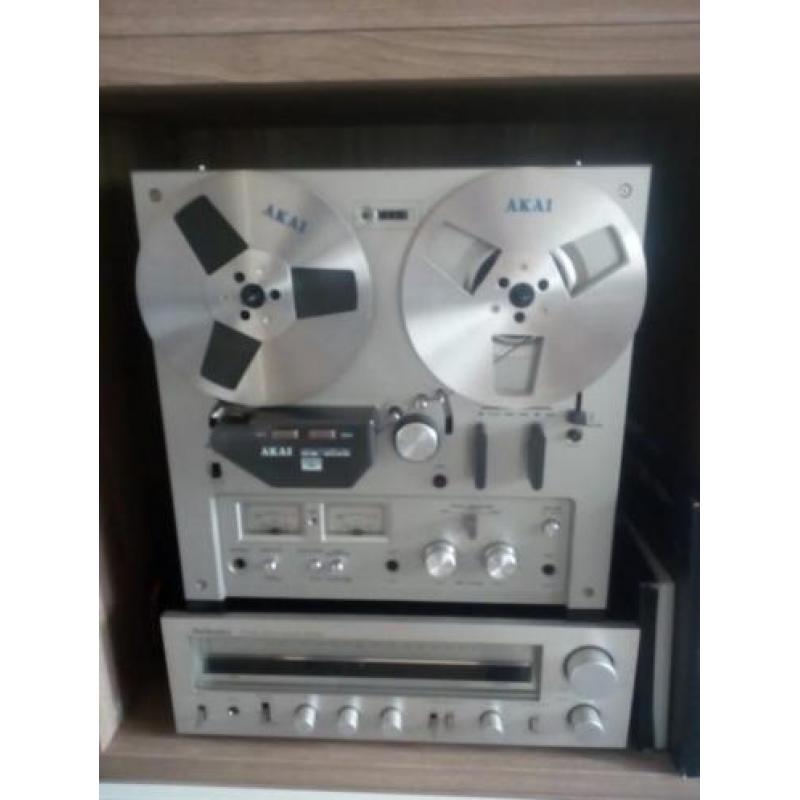Te koop AKAI GX 215D blank met Stofkap