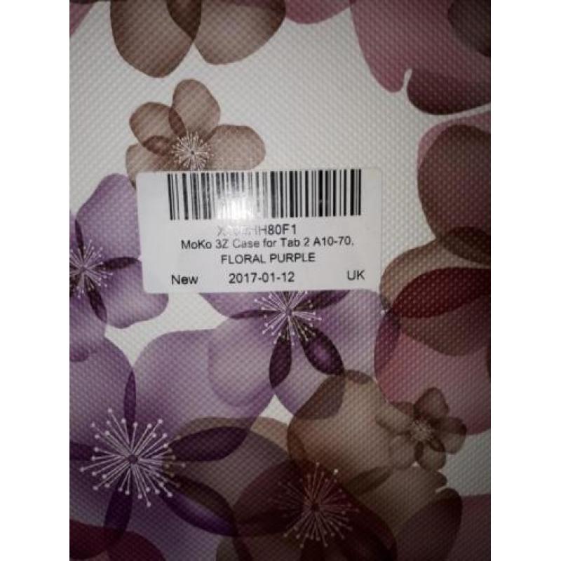 Partij van 46 tablet hoezen tab 2 A10-70 floral purple Moko
