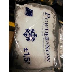 Kerstpakket poedersneeuw, tafelloper, luchtballen, verlichti