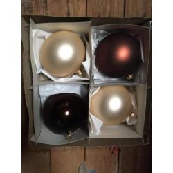 50 Mondgeblazen glazen kerstballen