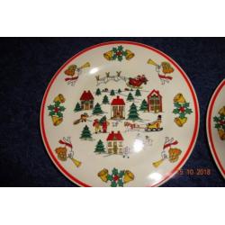 Kerst bordjes 6 stuks
